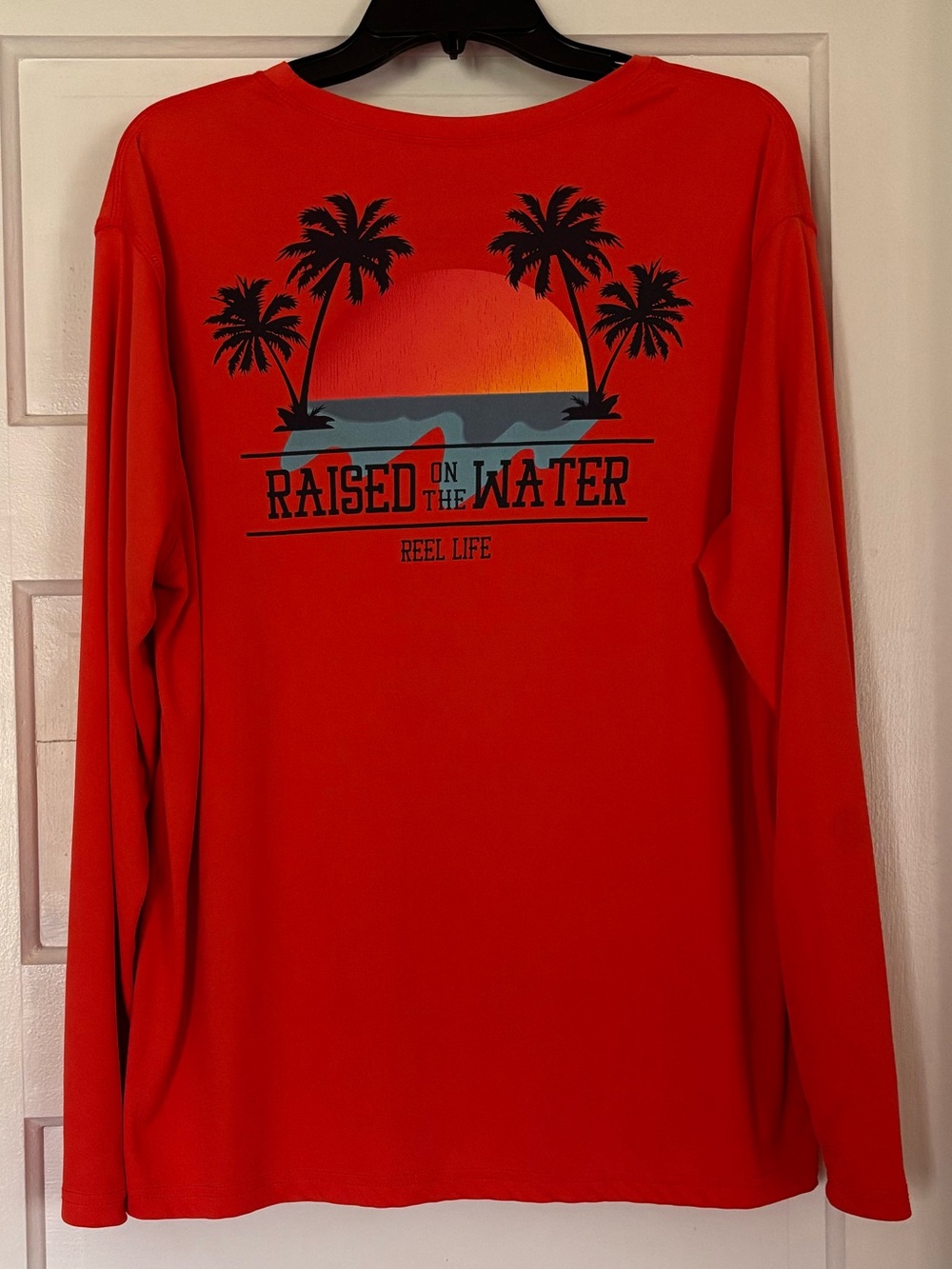 Reel Life Long-Sleeve Orange Tee